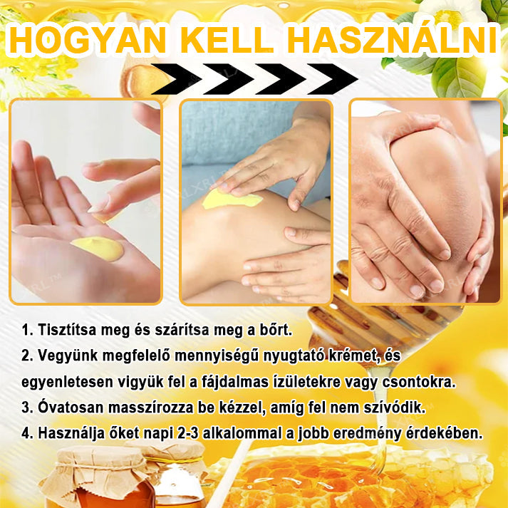 Hivatalos bolt: XRLXRL® Méhméreg Azonnali Ultra Erős Fájdalomcsillapító Krém - (👩‍⚕️🌻Enyhíti a fájdalmat ízületi gyulladás, izomfájdalom, hátfájás, térdek, hát, vállak, csípők, csuklók, kezek esetén)