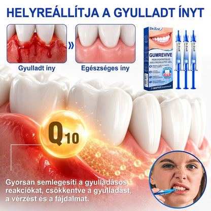 🦷 Dr.Era® GumRevive fogíny- és parodontális regeneráló gél 📬— Célzott ápolás az ínyszélen lepedék, fogszuvasodás, fogágyproblémák, kellemetlen lehelet és meggyengült fogak esetén | Precízen alkalmazható, leöblítést nem igénylő szájápoló formula
