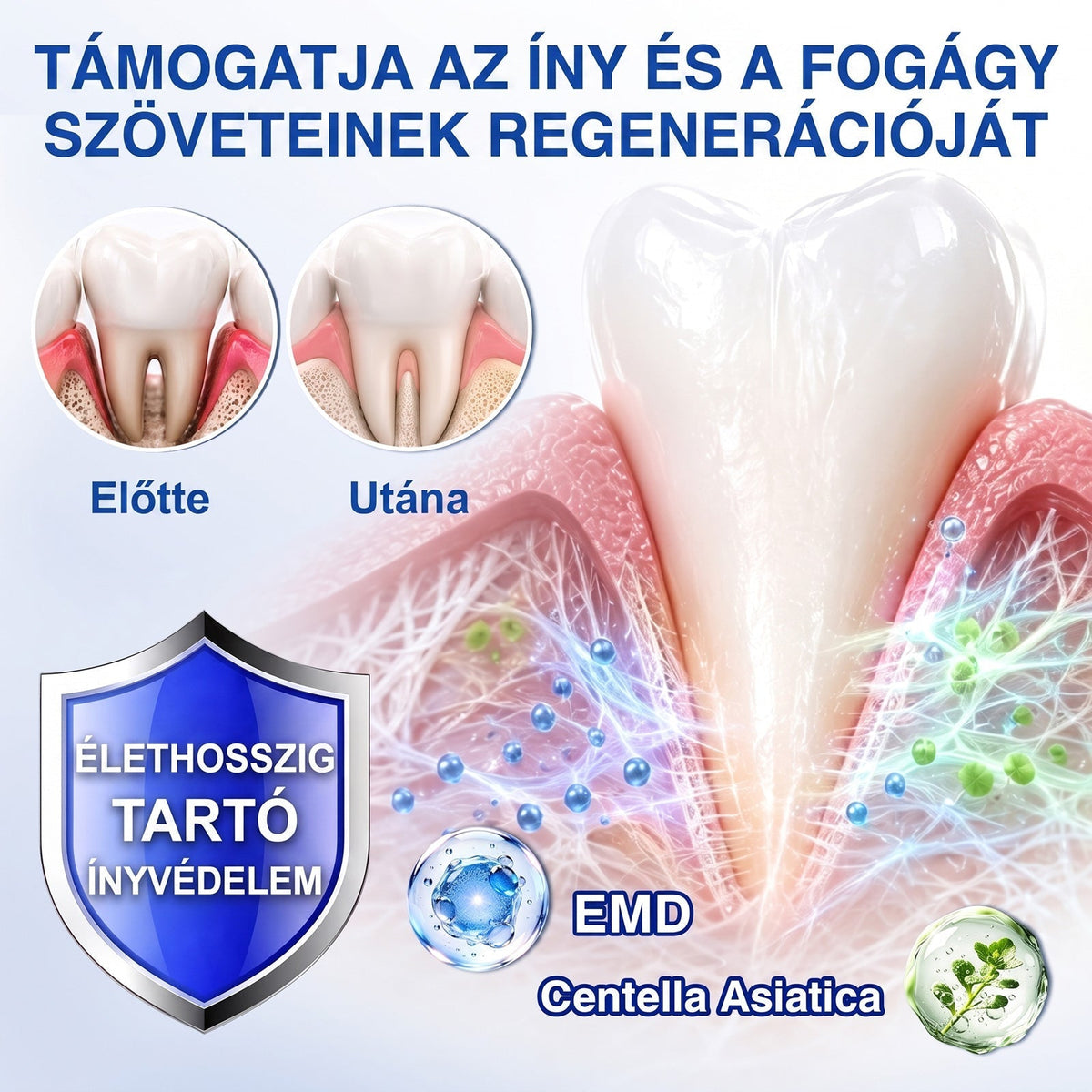 🦷 Dr.Era® GumRevive fogíny- és parodontális regeneráló gél 📬— Célzott ápolás az ínyszélen lepedék, fogszuvasodás, fogágyproblémák, kellemetlen lehelet és meggyengült fogak esetén | Precízen alkalmazható, leöblítést nem igénylő szájápoló formula