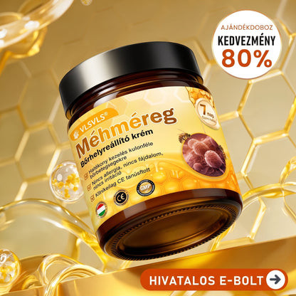🔹 𝑽𝙇𝙎𝑽𝑳𝑺® Méhméreg Bőr Helyreállító Krém (💖CE Tanúsítvány)👍✅