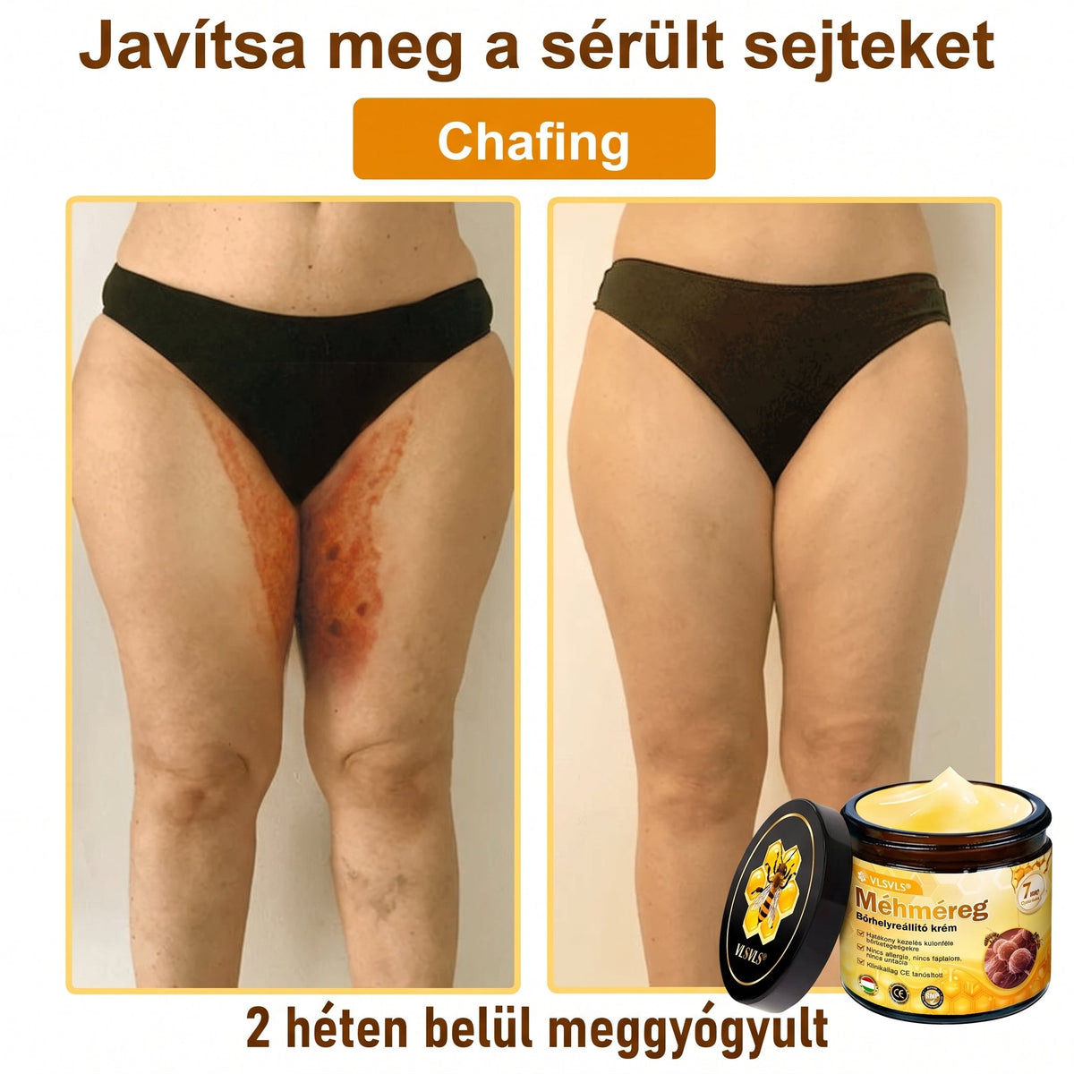 🔹 𝑽𝙇𝙎𝑽𝑳𝑺® Méhméreg Bőr Helyreállító Krém (💖CE Tanúsítvány)👍✅