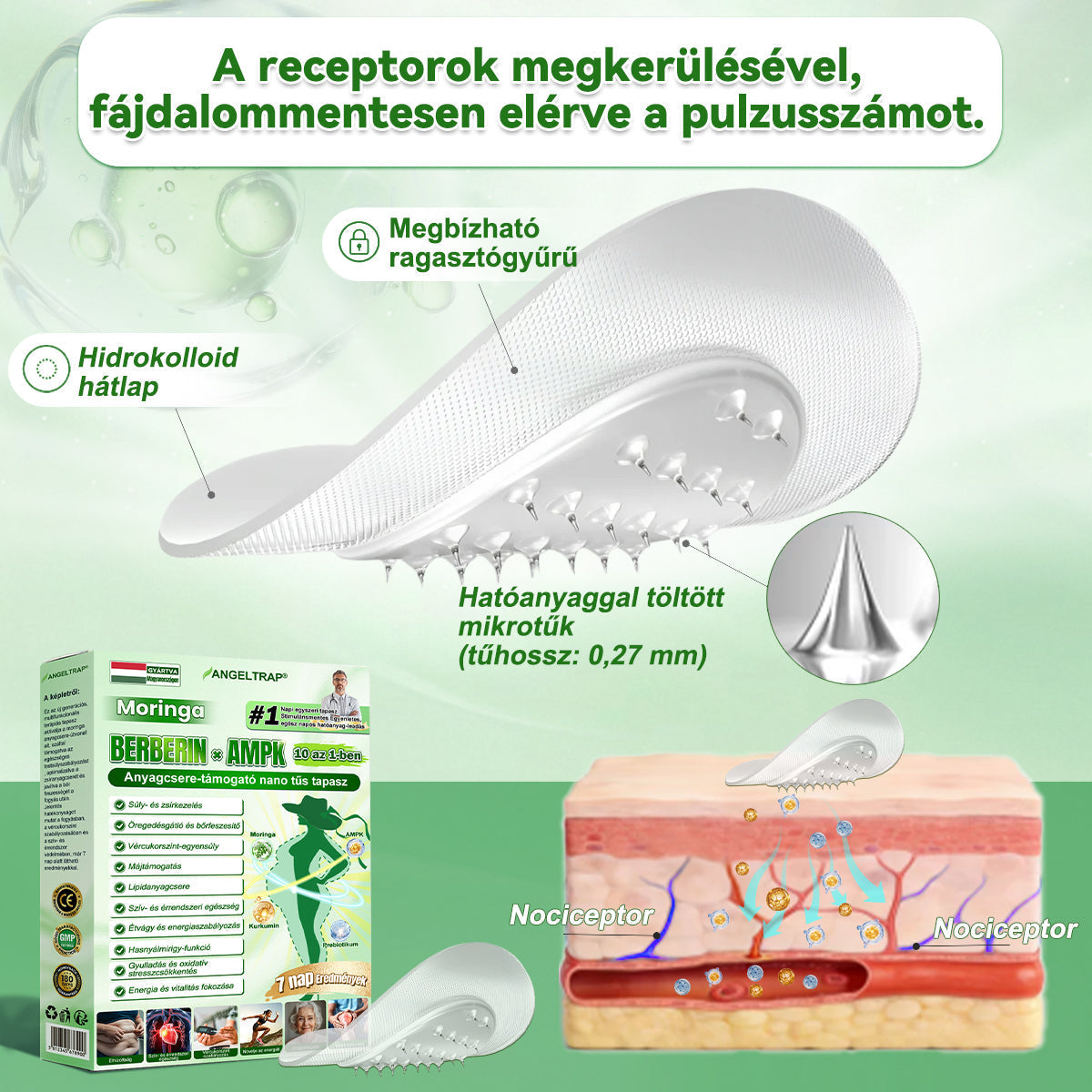 ANGELTRAP®💚 𝗠𝗼𝗿𝗶𝗻𝗴𝗮 × 𝗕𝗲𝗿𝗯𝗲𝗿𝗶𝗻𝗲 × 𝗔𝗠𝗣𝗞 𝟭𝟬-𝗶𝗻-𝟭 𝗠𝗲𝘁𝗮𝗯𝗼𝗹𝗶𝗰 𝗦𝘂𝗽𝗽𝗼𝗿𝘁 𝗡𝗮𝗻𝗼 𝗠𝗶𝗰𝗿𝗼𝗻𝗲𝗲𝗱𝗹𝗲 𝗣𝗮𝘁𝗰𝗵 🇭🇺 (𝐍𝐚𝐩𝐨𝐧𝐭𝐚 𝐜𝐬𝐚𝐤 𝐞𝐠𝐲𝐬𝐳𝐞𝐫, 𝐥𝐚́𝐭𝐡𝐚𝐭𝐨́ 𝐯𝐚́𝐥𝐭𝐨𝐳𝐚́𝐬𝐨𝐤 𝐦𝐚́𝐫 𝟕 𝐧𝐚𝐩 𝐚𝐥𝐚𝐭𝐭)  ✅ 𝐄𝐥𝐡𝐢́𝐳𝐚́𝐬𝐫𝐚,  𝐜𝐮𝐤𝐨𝐫𝐛𝐞𝐭𝐞𝐠𝐬𝐞́𝐠𝐫𝐞, 𝐚𝐥𝐯𝐚́𝐬𝐢 𝐚𝐩𝐧𝐨𝐞́𝐫𝐚, 𝐢́𝐳𝐮̈𝐥𝐞𝐭𝐢 𝐩𝐫𝐨𝐛𝐥𝐞́𝐦𝐚́𝐤𝐫𝐚 𝐞́𝐬 𝐦𝐞́𝐠 𝐬𝐨𝐤 𝐦𝐚́𝐬𝐫𝐚